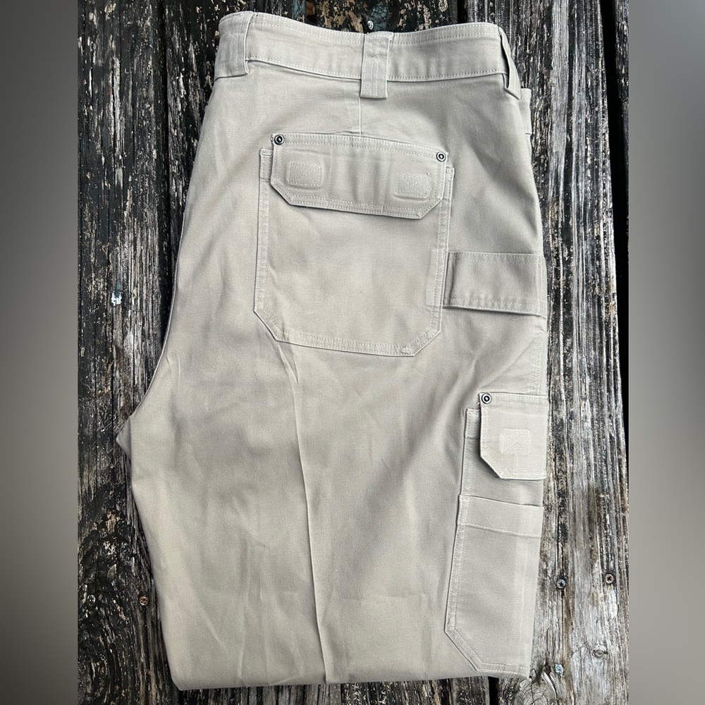 Duluth Trading Co. DuluthFlex Fire Hose Relaxed Fit Canvas Cargo Work Pant 48x32